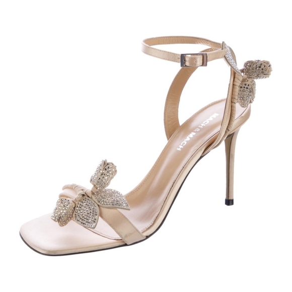 MACH & MACH Shoes - MACH & MACH 110mm Wonder Tulip Satin Sandals